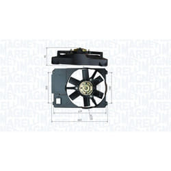 Ventola, raffreddamento motore MAGNETI MARELLI 069422800010