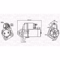 Motorino di avviamento MAGNETI MARELLI 063721289010
