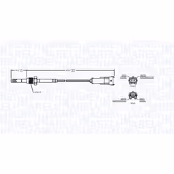 Sensore, temperatura gas di scarico MAGNETI MARELLI 172000211010