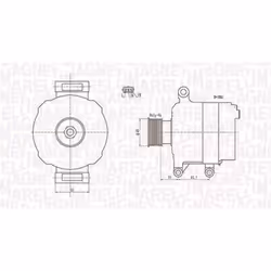 Alternatore-corrente carica [a]: 105. Indice: 063731869010. Numero del Produttore: 063731869010. Produttore: MAGNETI MARELLI. ...