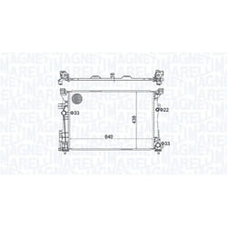 Radiatore, raffreddamento motore MAGNETI MARELLI 350213158600