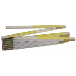 23169 Metro, 3m, Decimali Rossi, Bianco/Giallo - Metrica