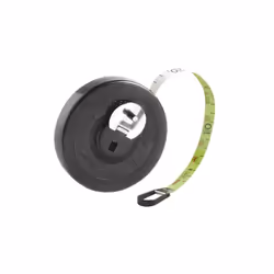cassa in plastica, nastro in fiberglass. Ritorno manuale. Lunghezza 10 m