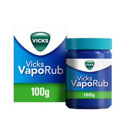 Vicks Vaporub Unguento Balsamico 100g Decongestionante per Raffreddore e Influenza