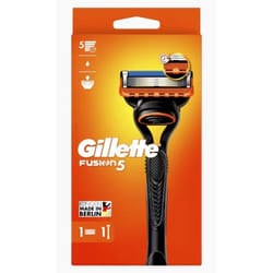 Gillette Fusion5 8001090420831 rasoio da uomo Rasoio di sicurezza Nero, Arancione