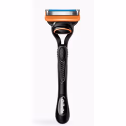 Gillette Fusion5 8001090420831 rasoio da uomo Rasoio di sicurezza Nero, Arancione - Vista aggiuntiva 2
