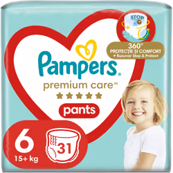 Ferma le infiltrazioni anche quando il tuo bimbo non sta mai fermo. I pannolini a mutandina Pampers Premium Care Pants Extra  ...