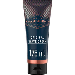 Gillette - king c. originale crema da barba uomo idratante 175 ml per pelli sensibili e una rasatura di livello professionale