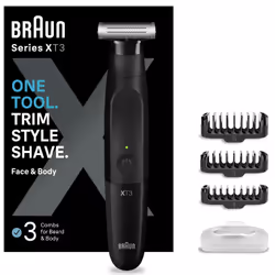 Braun XT3100 regolabarba Batteria 3 mm Bagnato e secco Nero - Vista aggiuntiva 5