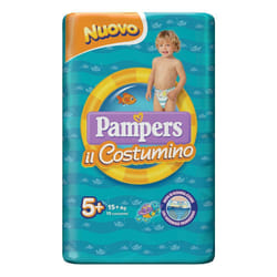 Pampers Il Costumino Pannolini per Mare Taglia 3(6-11kg) 12 Pezzi Taglia 5+ (15+kg)