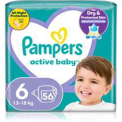 Pampers Active Baby Size 6 13-18 kg 56 pz