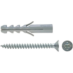 Tassello in nylon con vite s-v - ø mm.6x30 vite mm.4,5x40