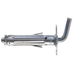 Tassello in acciaio con gancio corto sbs - sbs 9/8 ø mm.9x45 gancio mm.10