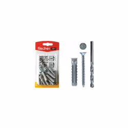 Tassello w100sx8k con vite tsp e punta per muro misura 8 pezzi 6+6 fischer.Tassello w100sx8k con vite tsp e punta per muro mi ...
