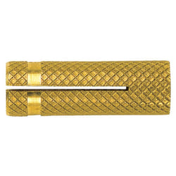 Tassello in ottone per viti po-m - ø mm.10 ma tassello ø mm.12x35
