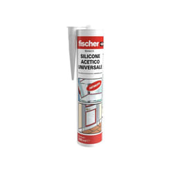 Silicone multiuso bianco a base acetica bianco 280ml Fischer