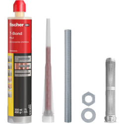 Kit Ancorante Chimico T-Bond + Barre Filettate + Tasselli a Rete, per Staffe tv, Sacchi da Boxe, Tende da Sole e Carichi Pesanti - Fischer
