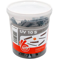 Tassello in Nylon con Vite uv 10 mm Fischer Barattolo 50 Pezzi