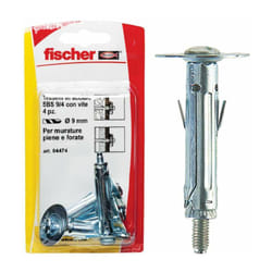 Tasselli acciaio sbs 9/8 k con gancio corto (4 Pz.) - Fischer