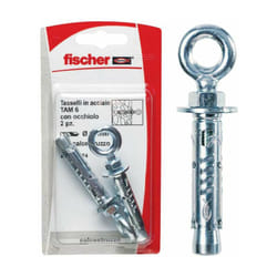 Tasselli acciaio ta m 8 o k con occhiolo (2 Pz.) - Fischer
