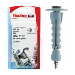 Tasselli cartongesso sbn 9/4 k con vite (6 Pz.) - Fischer