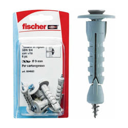Tasselli cartongesso sbn 9/8 k con gancio corto (6 Pz.) - Fischer