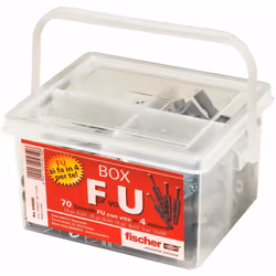 P kit con fissaggi assortiti fu box il fissaggio sicuro per tutti i supporti materiali di supporto: ul calcestruzzo mattone p ...