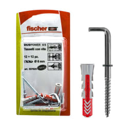 Tasselli DUOPOWER 6 C/2 K con gancio medio in blister (pz.6)