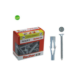 Tasselli + viti in cartone Fischer fu 6 x 35 v y ø 6 mm 50 pz