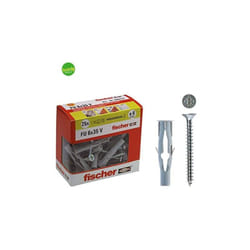 Tasselli + viti in cartone Fischer fu 8 x 50 v y ø 8 mm 25 pz