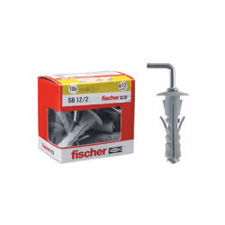 Fischer Tasselli SB12 in Nylon 10Pz; Tassello in nylon sb Ø 12 mm con gancio corto e alette antirotazione; Espansione con con ...