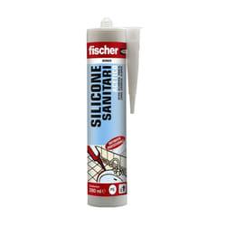 Fischer - Silicone bianco a base acetica per l'impiego in ambienti sanitari sas bi