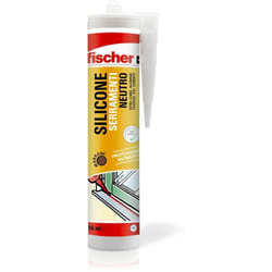 Fischer - Silicone Sigillante Neutro snf 310 ma a Basso Modulo, Inodore, Elastico per Installazione Serramenti, Finestre, Porte, Giunti, Marrone, 9380