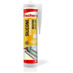 Fischer - Silicone Sigillante Finestre snf 310 Marrone Camoscio, Neutro a Basso Modulo, Elastico, per Serramenti, Porte, Infissi, Legno, Inodore, uso