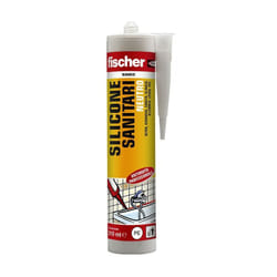 Fischer - Silicone Trasparente Neutro a Base Alcolica per l'impiego in Ambienti Sanitari Fscher sns tr