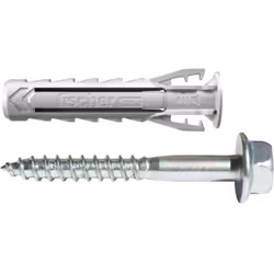 Tassello con vite Fischer SX Plus BM Idoneo per carichi elevati su tutte le superfici Alette espandibili a 4 settori Collarin ...