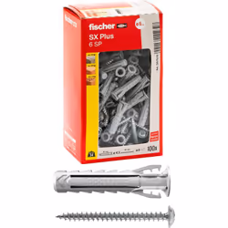 SX Plus 6x30 SP Tassello/Vite t.c. A Tassello in nylon con vite truciolare testa cilindrica Materiali di supporto: Calcestruz ...