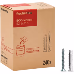 Fischer SX Idoneo per i seguenti materiali: Calcestruzzo Mattone pieno in laterizio o silicato di calcio Blocco pieno o cavo ...