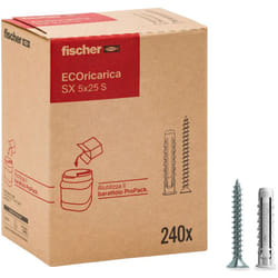 Ecoricarica 240 Tasselli sx 5x25 s con Vite - Fischer