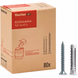 Fischer SX Idoneo per i seguenti materiali: Calcestruzzo Mattone pieno in laterizio o silicato di calcio Blocco pieno o cavo  ...