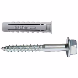 Tassello SX10 BM Fischer Venduto in confezione di 100 pezzi Prezzo al pezzo Tassello con espansione a 4 settori Diametro foro ...