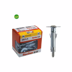 Dalla linea di articoli dedicati ai fissaggi e ancoraggi a marchio Fischer, il kit di tasselli metallici e occhioli chiusi, S ...