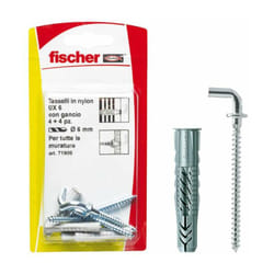 Tasselli ux 6x35 h k con gancio (4 Pz.) - Fischer