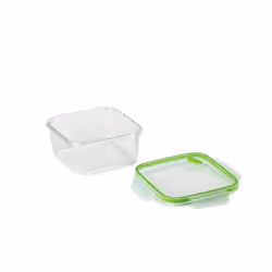 Snips Food Keeper Quadrato 1.4 L Tritan Renew, Scatola, Quadrato, 1,4 L, Verde, Trasparente, -18 °C, Italia