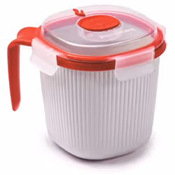 Ideale per cucinare o scaldare alimenti liquidi o semi liquidi, il pratico manico permette di servire o consumare direttament ...