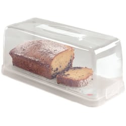 Snips - Porta plumcake - Contenitore rettangolare in plastica per pagnotta con chiusure di sicurezza - 34,4 x 14,8 x 14,2 cm, prodotto in Italia - 0%