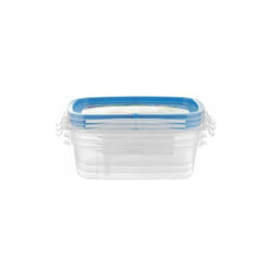 Set 3 Contenitori per Alimenti lock Trasparente e Blu - Snips