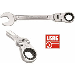 Usag - 285 kf chiave combinata a cricchetto snodata fissa e stella snodo combinate
