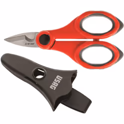 USAG 207 D FORBICI FORBICE PER ELETTRICISTA CON CUSTODIA PROFESSIONALE CARATTERISICHE: • Impugnature bimateriale • Lame in ac ...