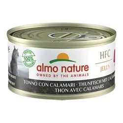 Almo Nature HFC Jelly Tonno e Calamari 70g Lattina Gatti Adulti
